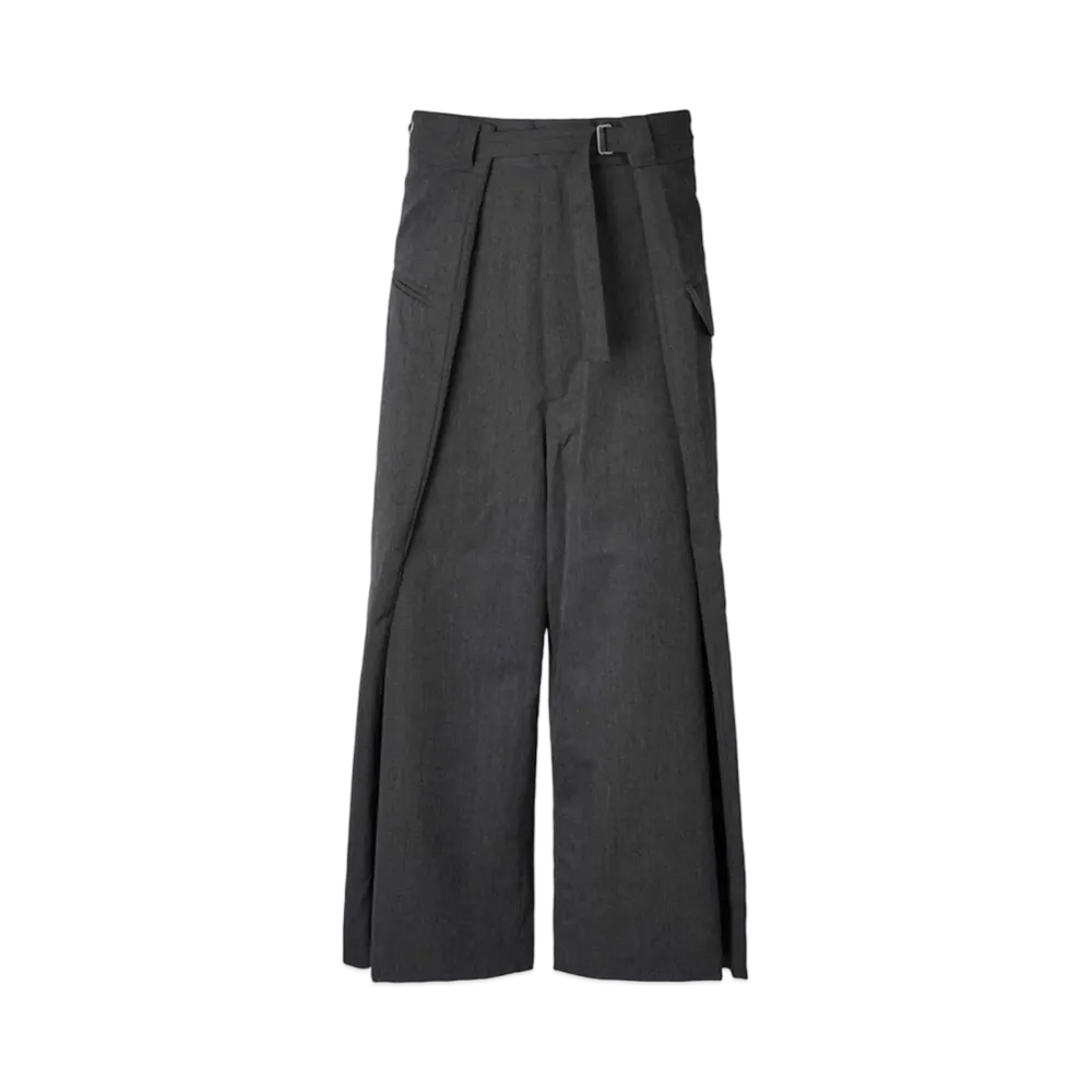 ANREALAGE Wrap Wool Slacks "Gray"