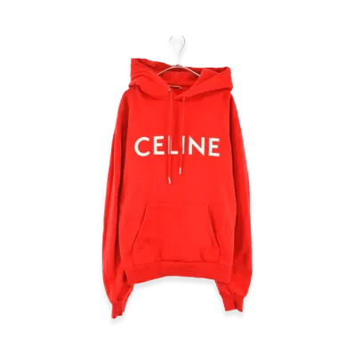 CELINE Loose Sweatshirt / Cotton "Red"