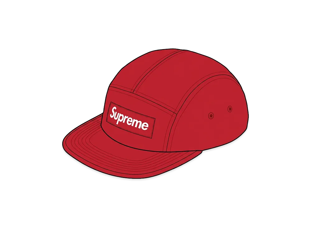 Supreme Washed Chino Twill Camp Cap "Red" (26FW)