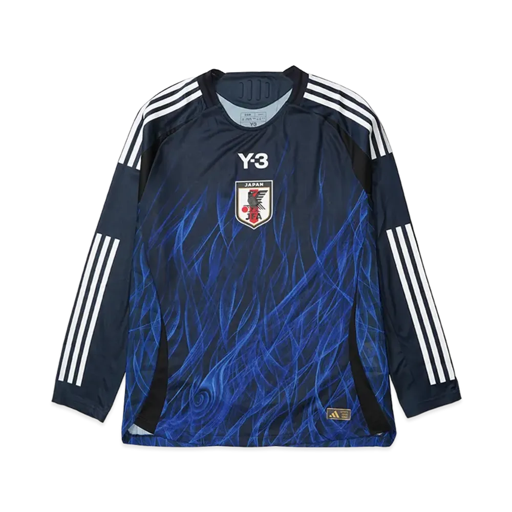adidas Y-3 Japan National Football Team 2024 Home Authentic Long Sleeve Jersey "Legend Ink"