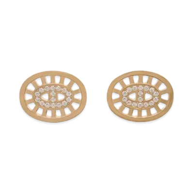 Hermes Chaine D'ancre Divine Diamond Earrings "Pink Gold"