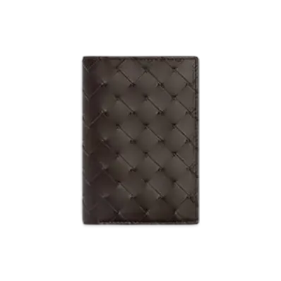 Bottega Veneta Intrecciato Passport Case "Fondant/Matcha"