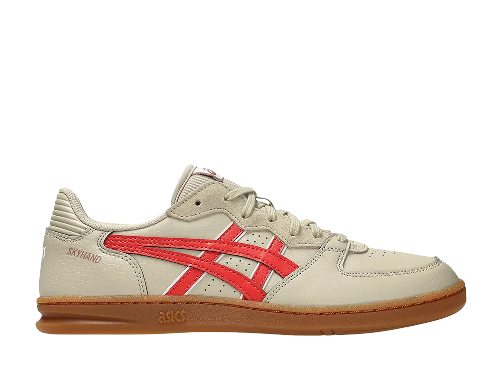 アシックス スカイハンド OG "フェザーグレー/レッドスナッパー"