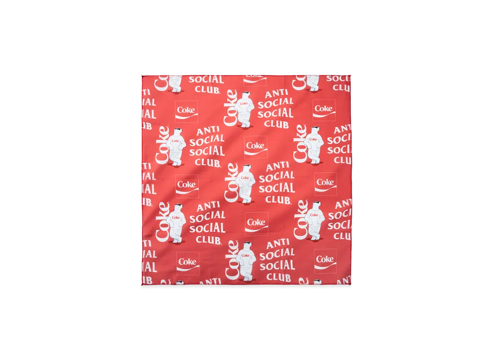 ANTI SOCIAL SOCIAL CLUB x Coca-Cola Polar Bear Coke Bandana "Red"