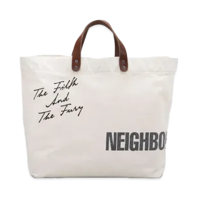 NEIGHBORHOOD Washed Canvas Tote Bag "Natural"
