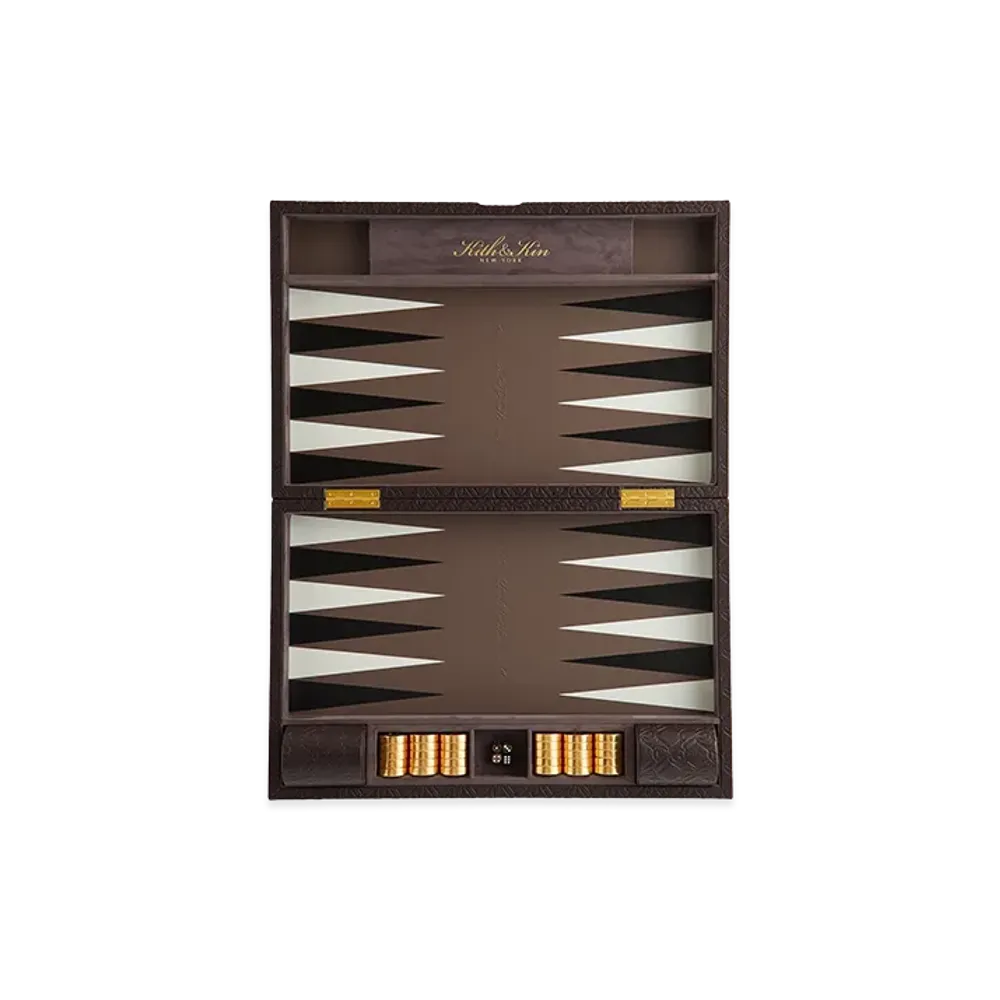 Kith Crest Monogram Backgammon Board "Incognito"