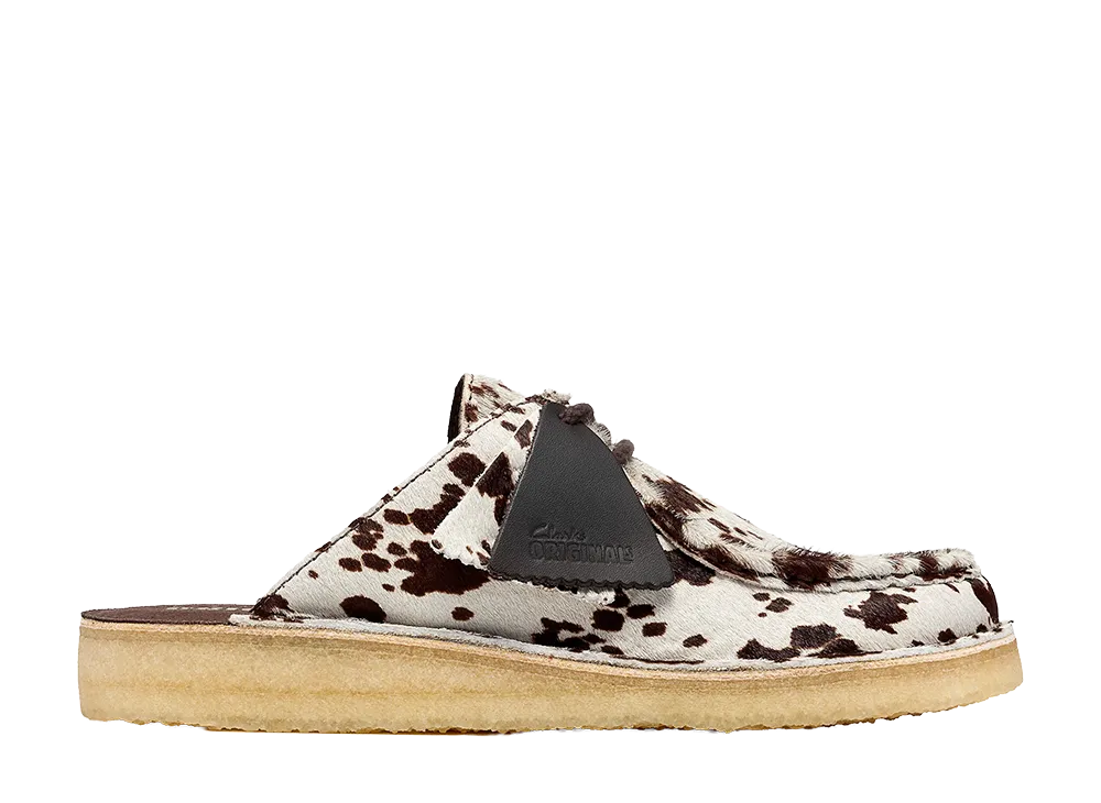 Clarks Women's DSRTNomad Mule "Brown Cow Print"