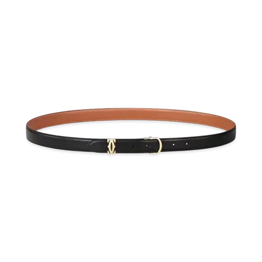 Cartier C de Cartier Belt "Black/Camel/Gold"
