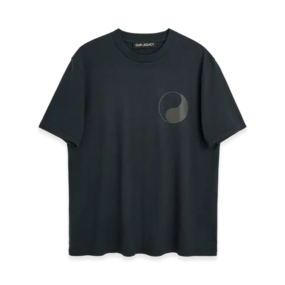 OUR LEGACY Box T-Shirt "Black Reflective Print"