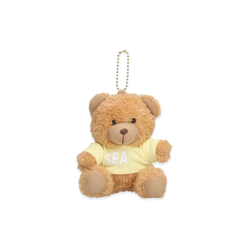 WIND AND SEA Teddy Bear Key Ring "Yellow"