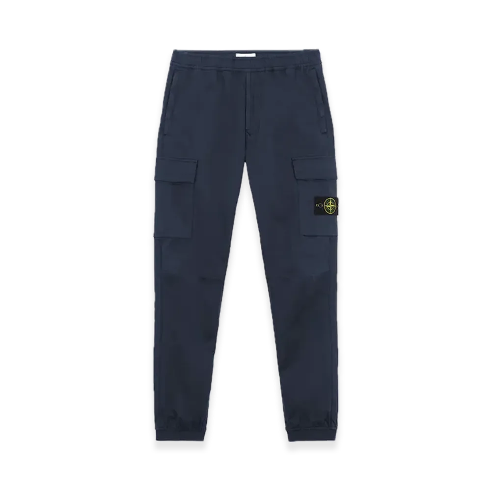 Stone Island 31314 Stretch Cotton Wool Satin "Navy Blue"