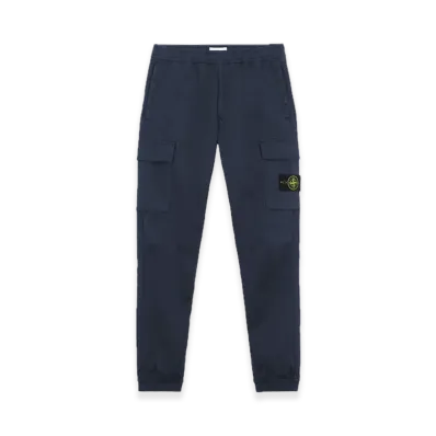 Stone Island 31314 Stretch Cotton Wool Satin "Navy Blue"