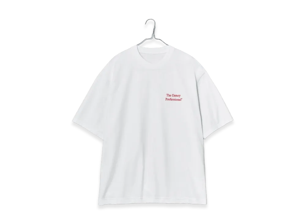 ENNOY Professional S/S T-Shirt "White/Red"