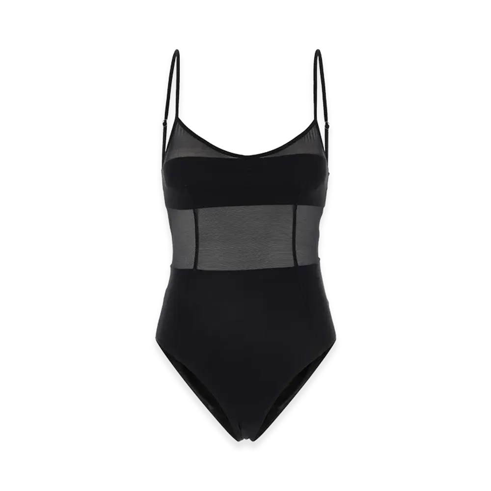 PRADA Women's Tulle Swimsuit "Black"