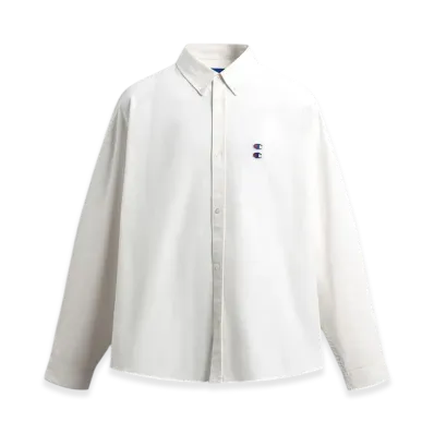 ZARA x CHAMPION Oxford Shirt with Patch "White"