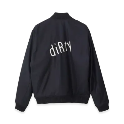 HYSTERIC GLAMOUR Sonic Youth Dirty Embroidered Rib Blouson "Black"