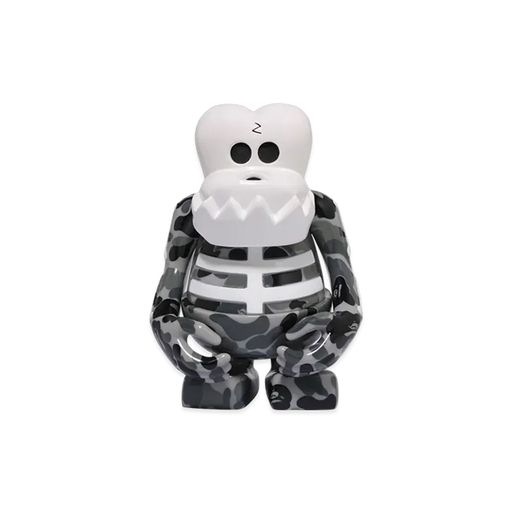 A BATHING APE x Bounty Hunter ABC Camo Black Skull-Kun Figure "Black"