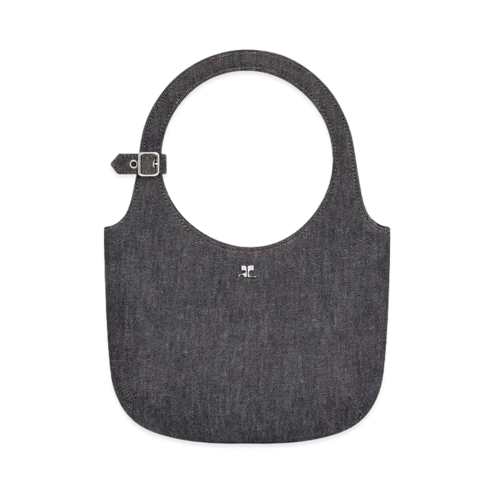 Courreges Holy Denim Bag "Dark Heather Grey"