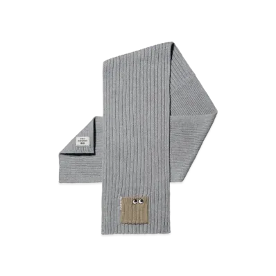 Uniqlo X Anya Hindmarch Heattech Knit Muffler "Light Gray"