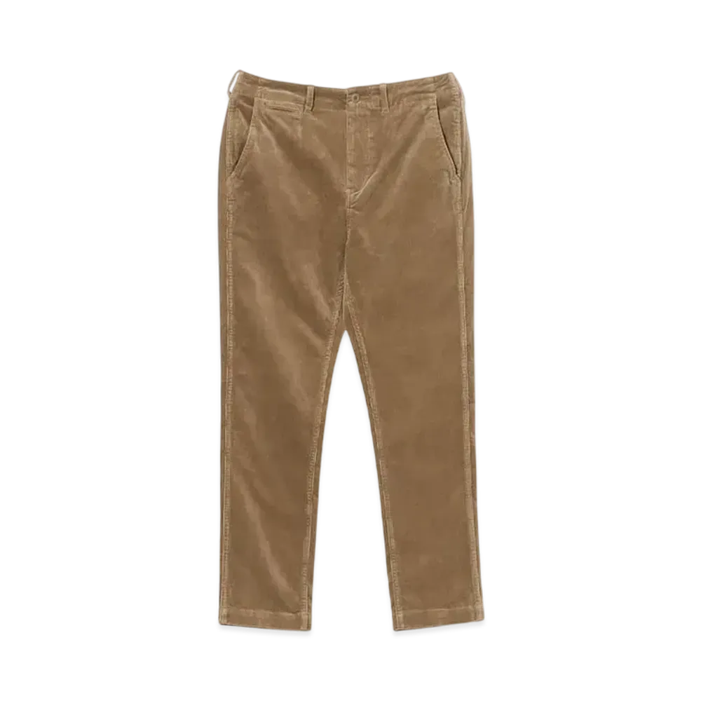 BEAMS Corduroy Stretch Tapered Pants "Beige"