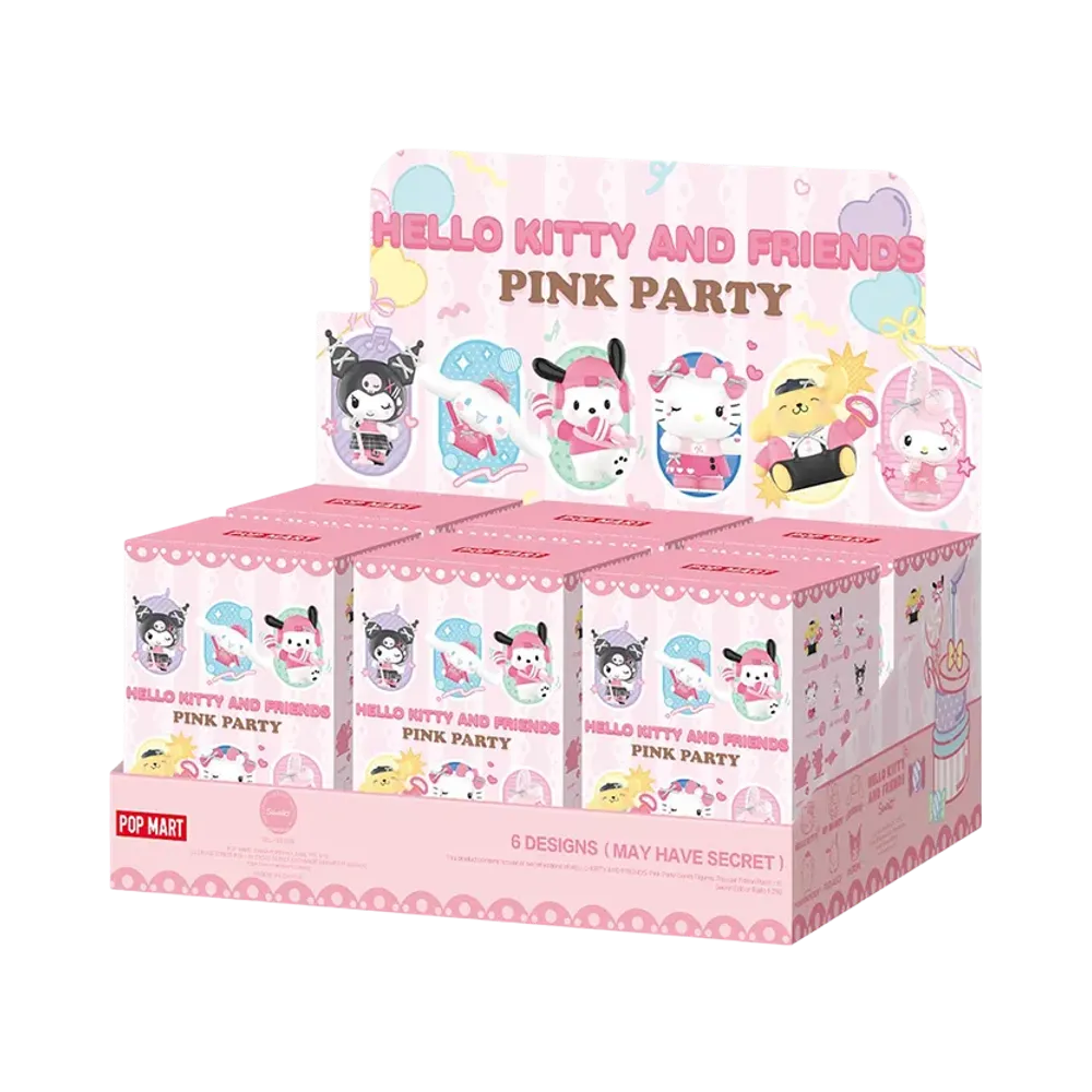 POP MART HELLO KITTY AND FRIENDS Pink Party Series Figures [Assortment Box]