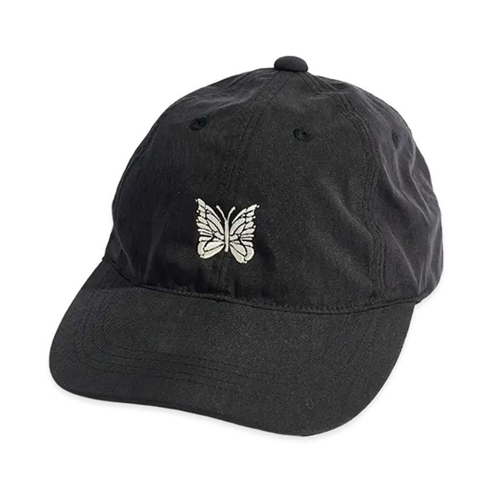 NEEDLES x STUDIOUS Nylon Cap - Papillon Embroidery "Ivory"