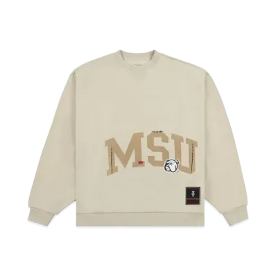 Travis Scott x M&N x Mississippi State University Crewneck "Ivory"