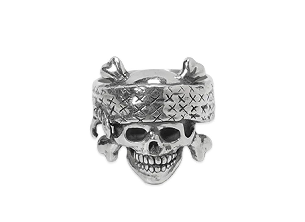 Saint Mxxxxxx x BOUNTY HUNTER BH Ring Skull "Silver"