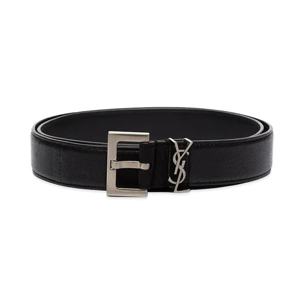 Saint Laurent 'Cassandre' Belt "Black"
