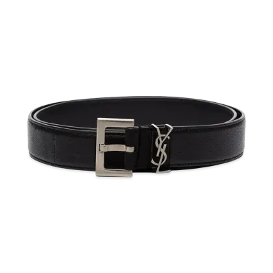 Saint Laurent 'Cassandre' Belt "Black"