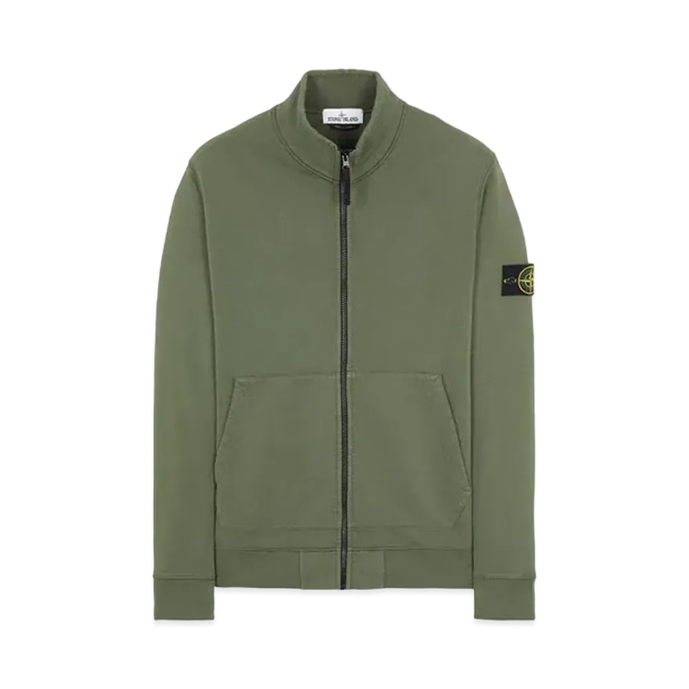Stone Island 66120 BRUSHED COTTON FLEECE "Sage Green"