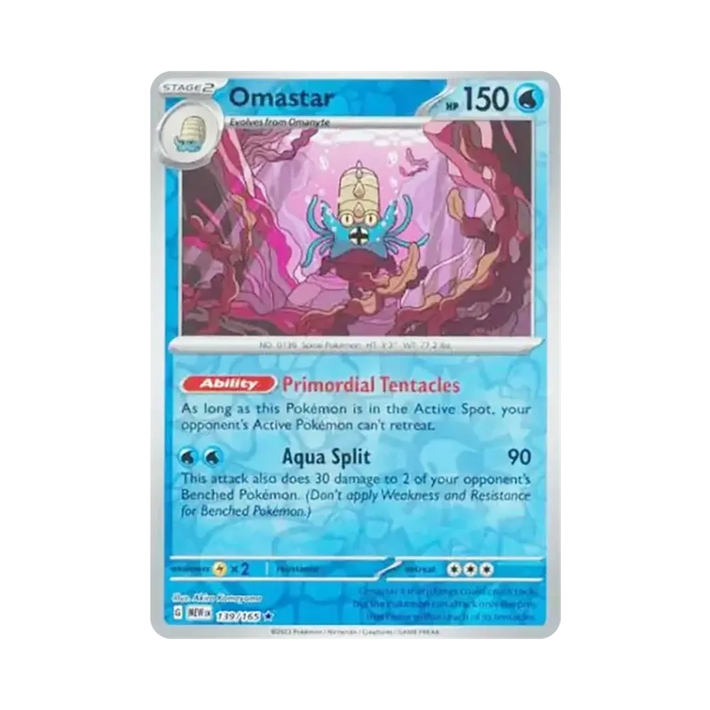 オムスター R :リバースホロ [MEW EN 139/165]【英語版】(スカーレット&バイオレット「151」)