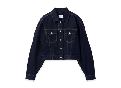 Gap x Victoria Beckham Women's Relax Fit Cropped Denim Jacket "Dark Wash"