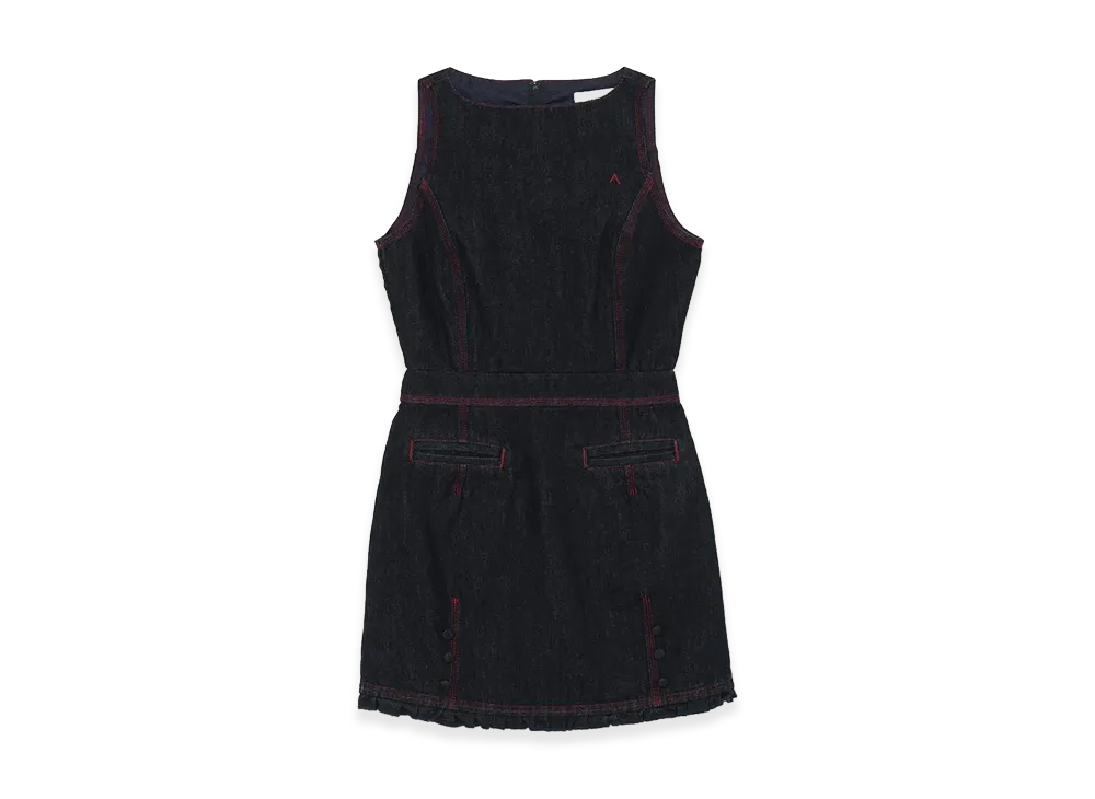 ANDMARY Women's Lara Stitch Frill Mini Dress "Navy"