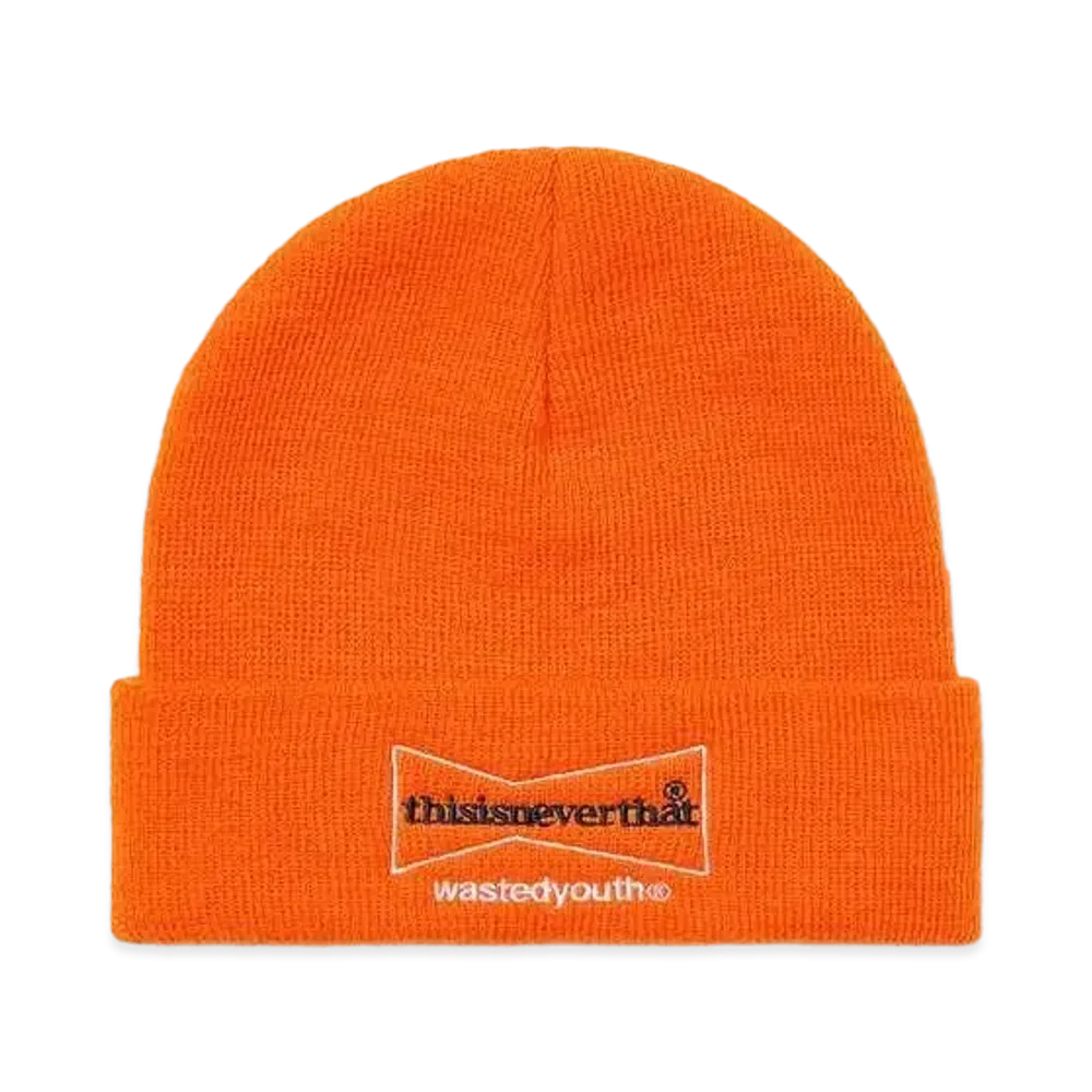Wasted Youth x thisisneverthat KNIT CAP "Orange" / VERDY