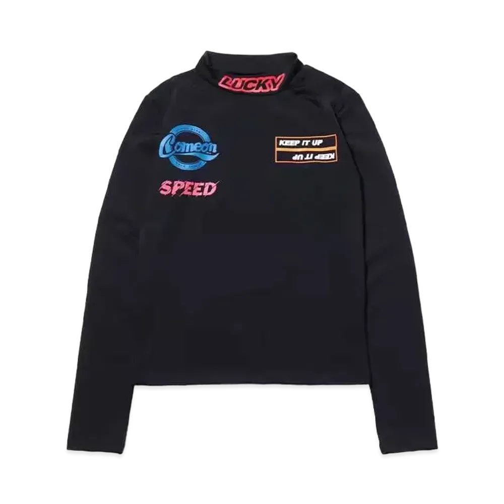 atmos pink Turtle Tight Tops "Black"
