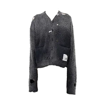 Maison MIHARA YASUHIRO Sun Faded Like Knit Cardigan "Black"