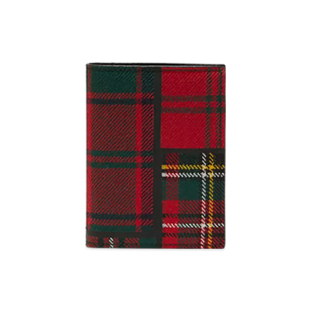 COMME des GARCONS Wallet Tartan Patchwork "Red"