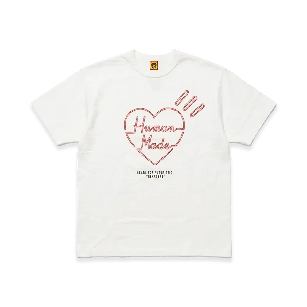 HUMAN MADE Heart Logo T-Shirt "White"