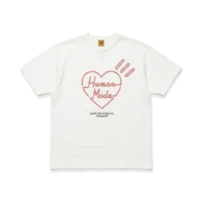 HUMAN MADE Heart Logo T-Shirt "White"
