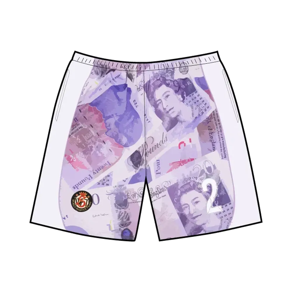 Supreme Pounds Soccer Short "White"