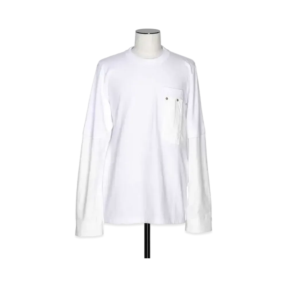 sacai L/S T-Shirt "White"