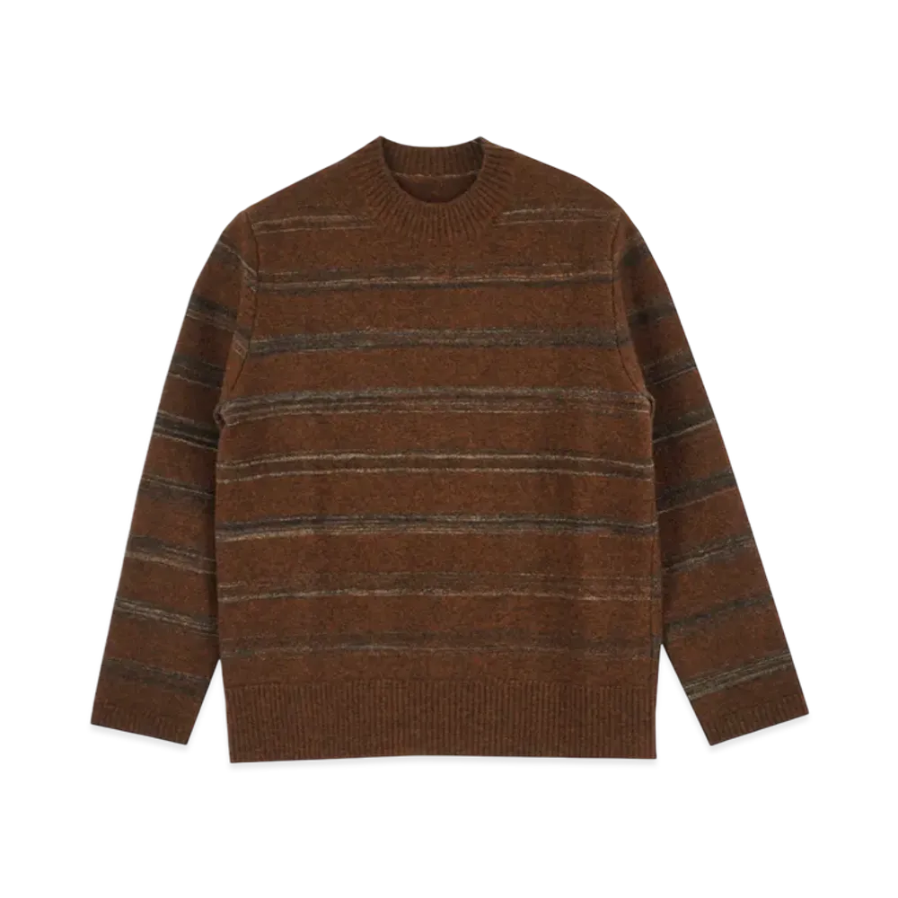 Maison Margiela Wool Stripe Sweater "Dark Brown"
