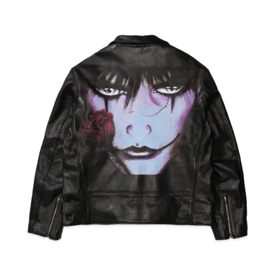 Supreme x Schott The Crow Perfecto Leather Jacket "Black"