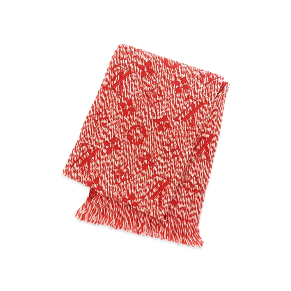 Louis Vuitton Logomania Scarf "Red/White"