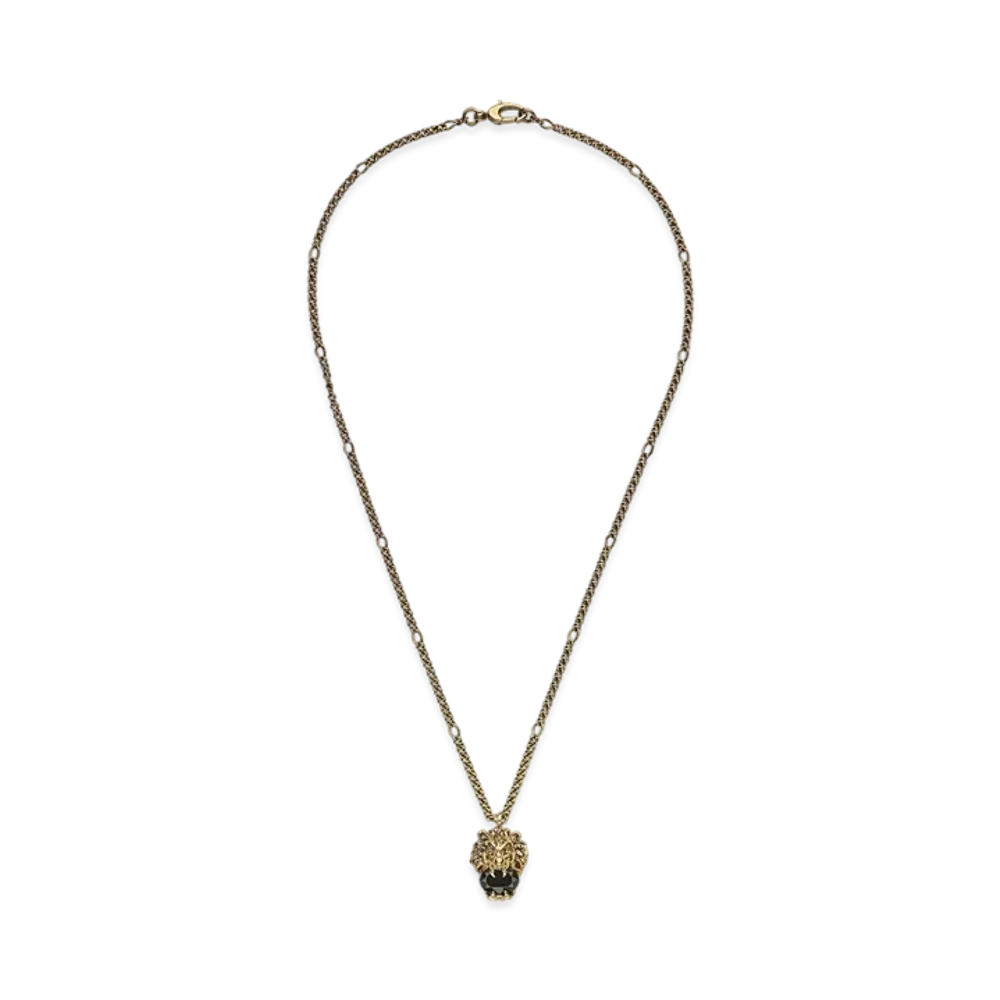 GUCCI Crystal Double G Necklace
