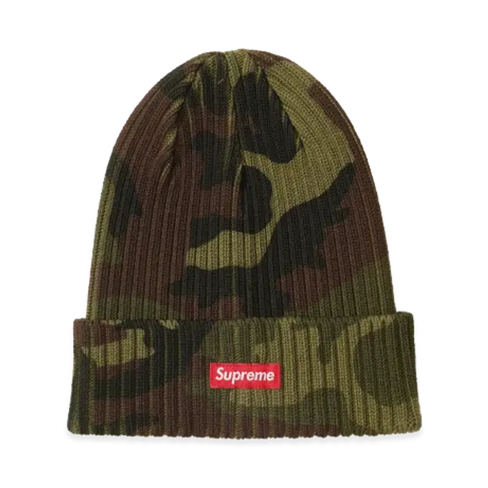 Supreme Overdyed Beanie (26SS) "Woodland Camo"