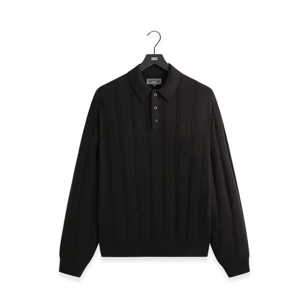 Kith Tilden Long Sleeve Pullover "Black"