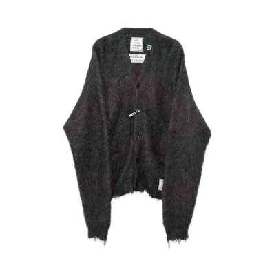Maison MIHARA YASUHIRO Glittery Mohair Knit Cardigan "Charcoal"
