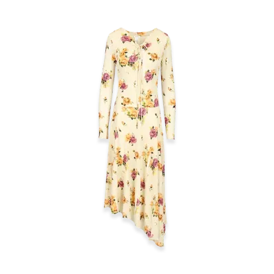 Acne Studios Women's Jersey Midi Dress "Multicolor"